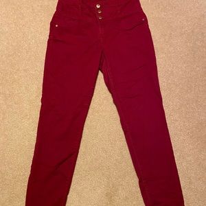 Refuge Hi-waist red skinny pants size 10